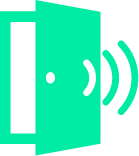 Automatisk dørlås symbol